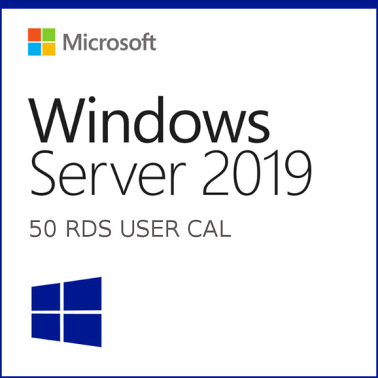 Windows Server 2019 Remote Desktop Services RDS 50 USER